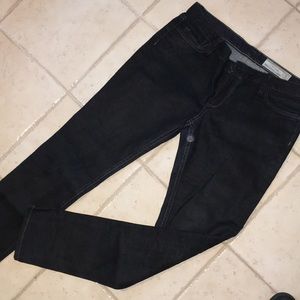 All Saints dark blue denim jeans 30/32 waxed